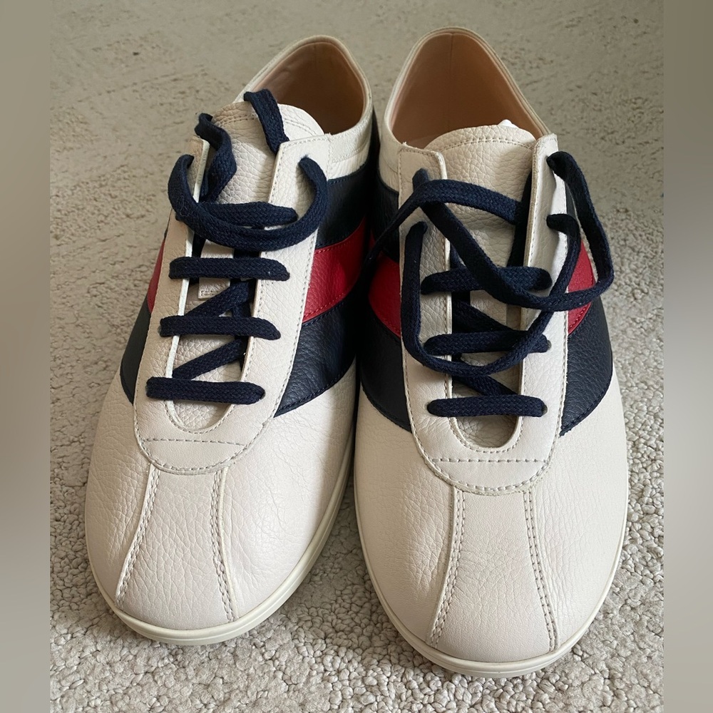Gucci Men’s Leather Falacer Low Top Sneakers
